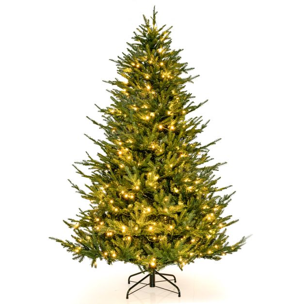 Pre-Lit Christmas Tree with LED Lights and 8 Lighting Modes