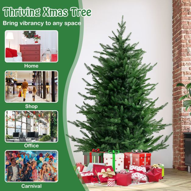 Pre-Lit Christmas Tree with LED Lights and 8 Lighting Modes