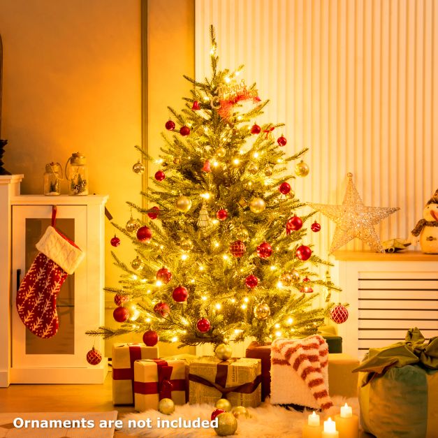 Pre-Lit Christmas Tree with LED Lights and 8 Lighting Modes