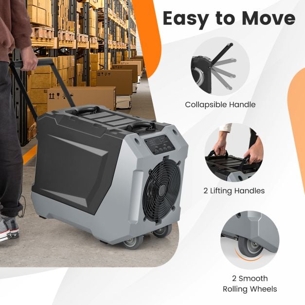 85 L/Day Commercial Dehumidifier with Auto Defrost for Efficient Moisture Control
