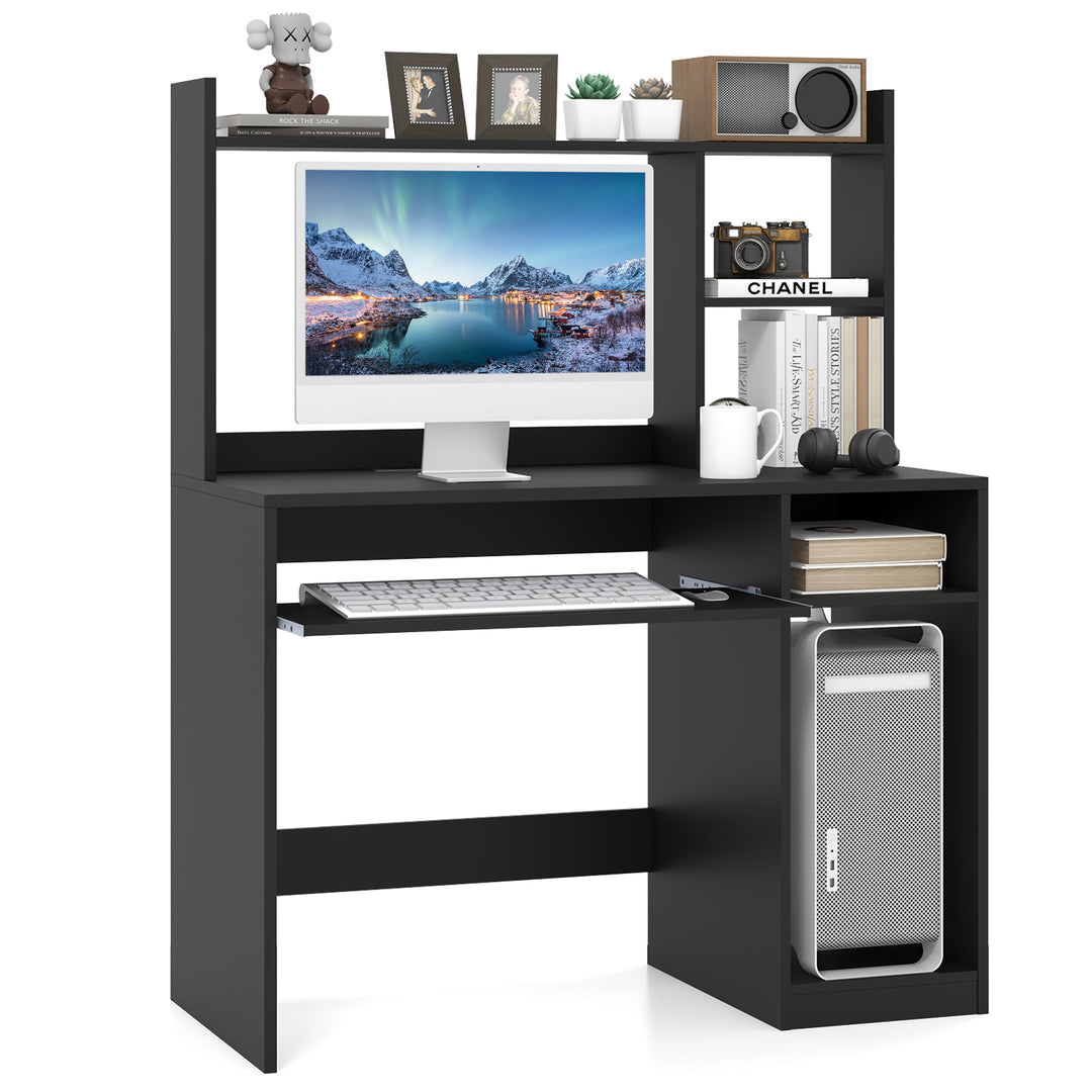 Computer Desk with Storage Shelf - TidySpaces