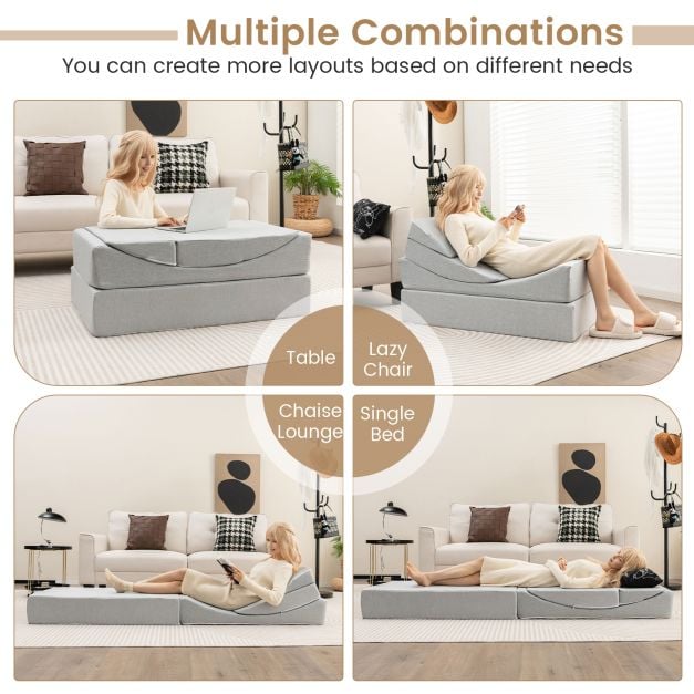 Convertible Folding Sofa Bed with High density Foam