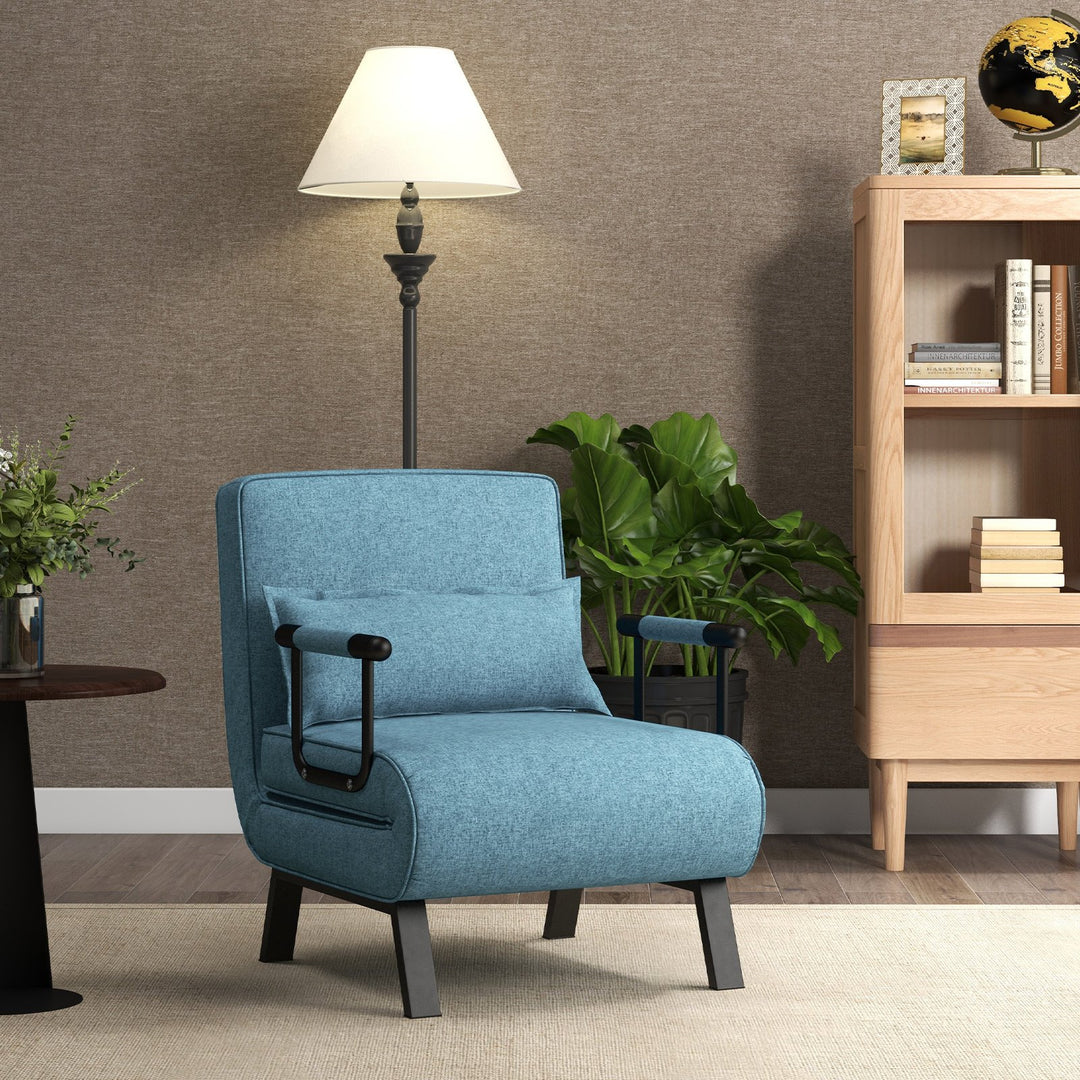 Convertible Sofa Bed 4 in 1 with 6 Position Adjustable Backrest