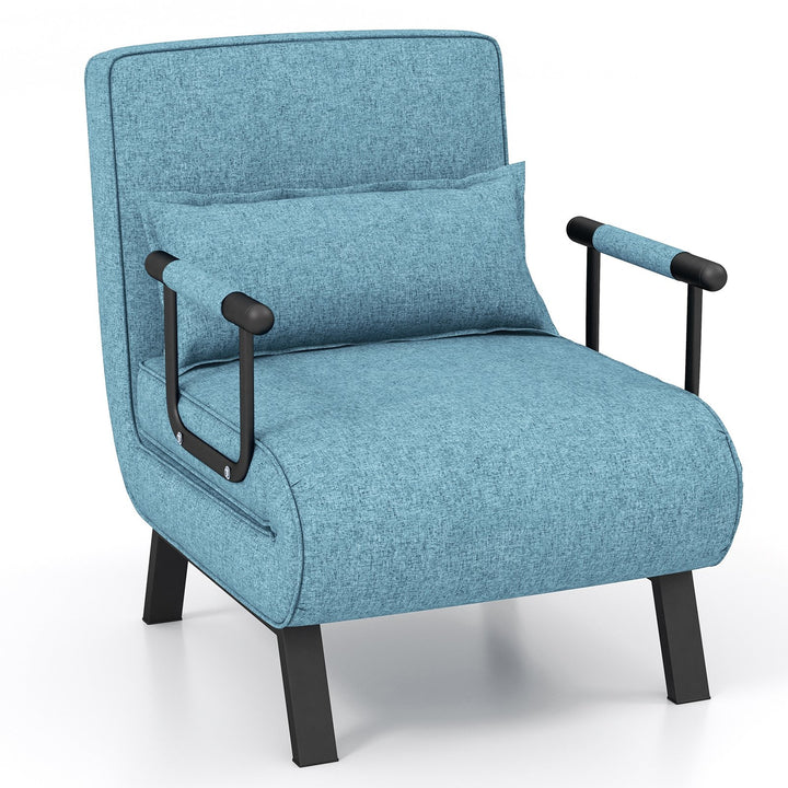 Convertible Sofa Bed 4 in 1 with 6 Position Adjustable Backrest