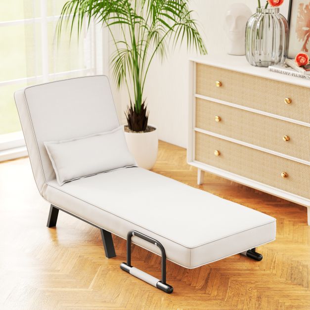 Convertible Sofa Bed 4 in 1 with 6 Position Adjustable Backrest