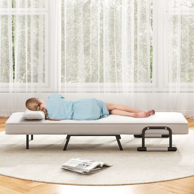Convertible Sofa Bed 4 in 1 with 6 Position Adjustable Backrest