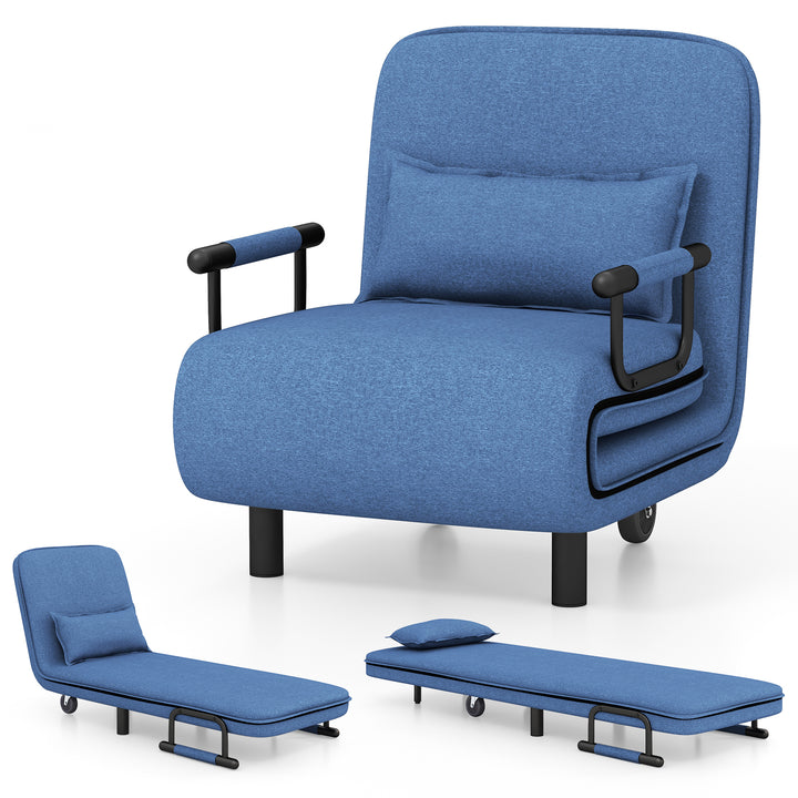 3-in-1 Convertible Sofa Bed with 5-Position Adjustable Backrest - TidySpaces