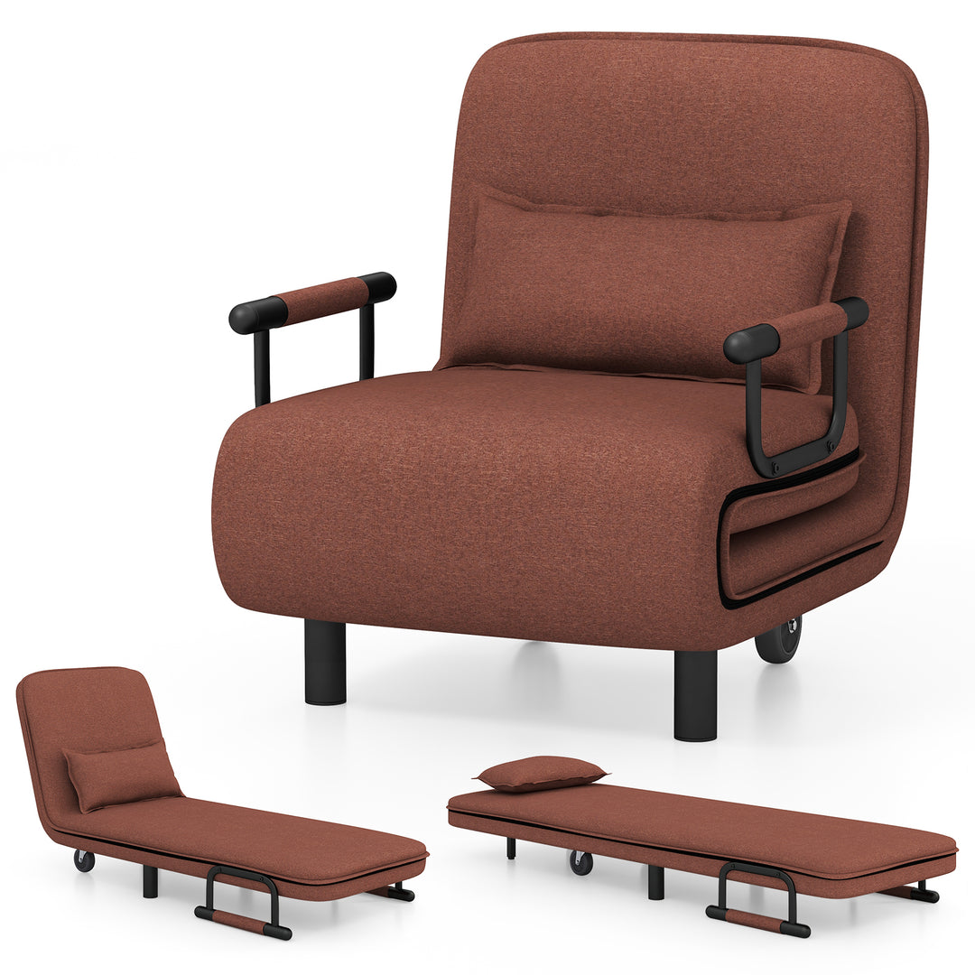 3-in-1 Convertible Sofa Bed with 5-Position Adjustable Backrest - TidySpaces