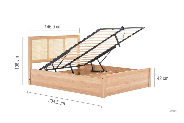 Croxley Ottoman Rattan Bed