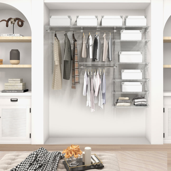 Custom Closet Organizer System Kit with Shelves - TidySpaces