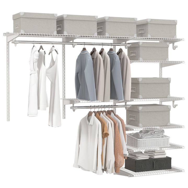 Custom Closet Organizer System Kit with Shelves - TidySpaces