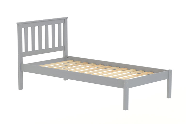 Denver Shaker Style Bed with Solid Pine Frame and Slatted Base for Firm Support