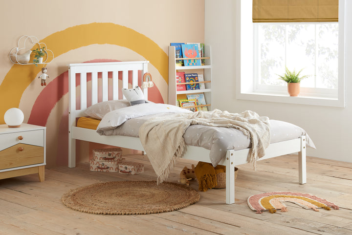 Denver Shaker Style Bed with Solid Pine Frame and Slatted Base for Firm Support