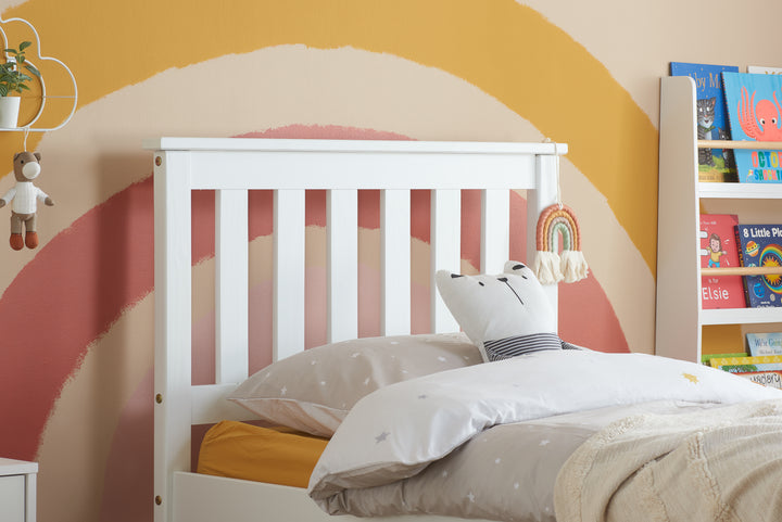 Denver Shaker Style Bed with Solid Pine Frame and Slatted Base for Firm Support