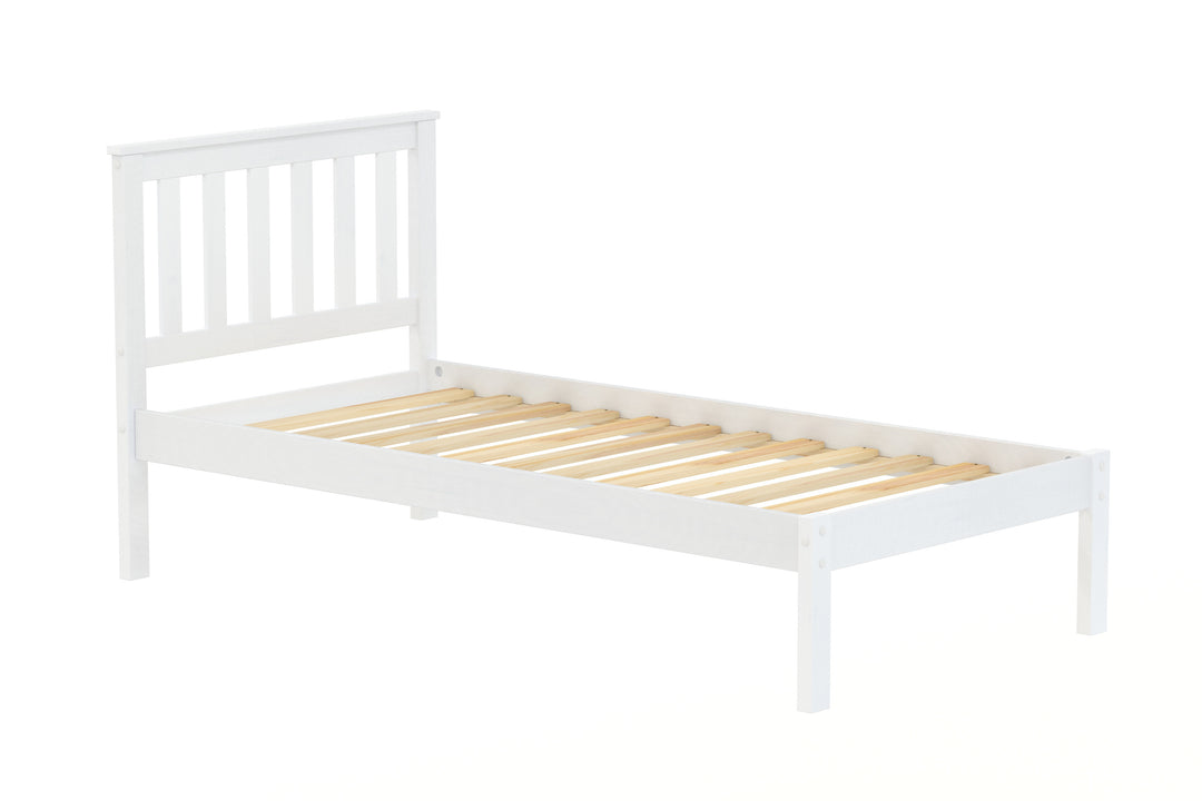Denver Shaker Style Bed with Solid Pine Frame and Slatted Base for Firm Support
