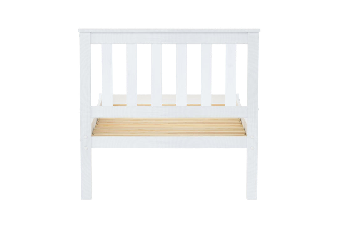 Denver Shaker Style Bed with Solid Pine Frame and Slatted Base for Firm Support