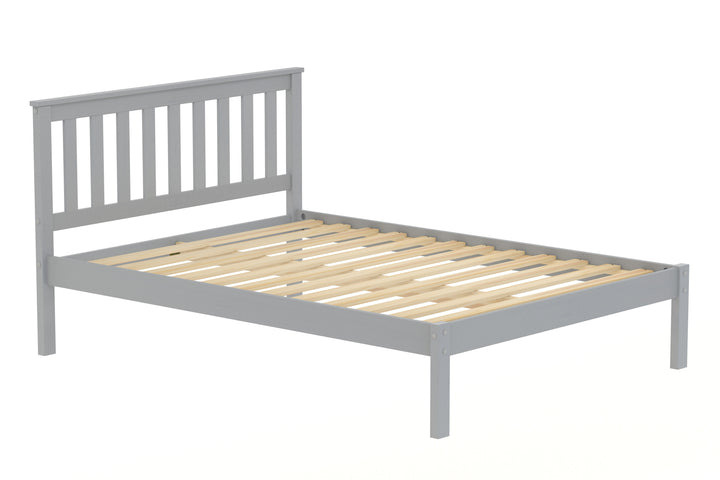 Denver Shaker Style Bed with Solid Pine Frame and Slatted Base for Firm Support