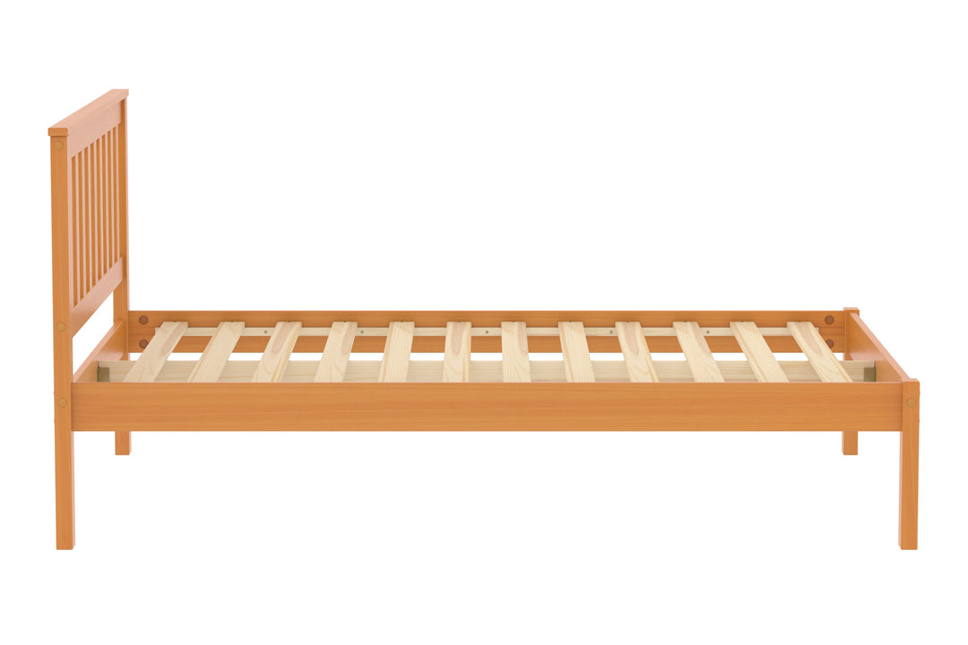 Denver Shaker Style Bed with Solid Pine Frame and Slatted Base for Firm Support
