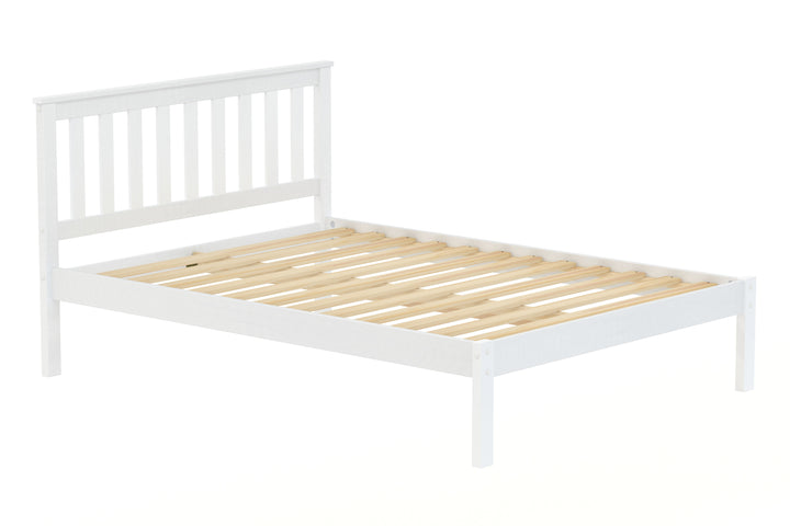 Denver Shaker Style Bed with Solid Pine Frame and Slatted Base for Firm Support
