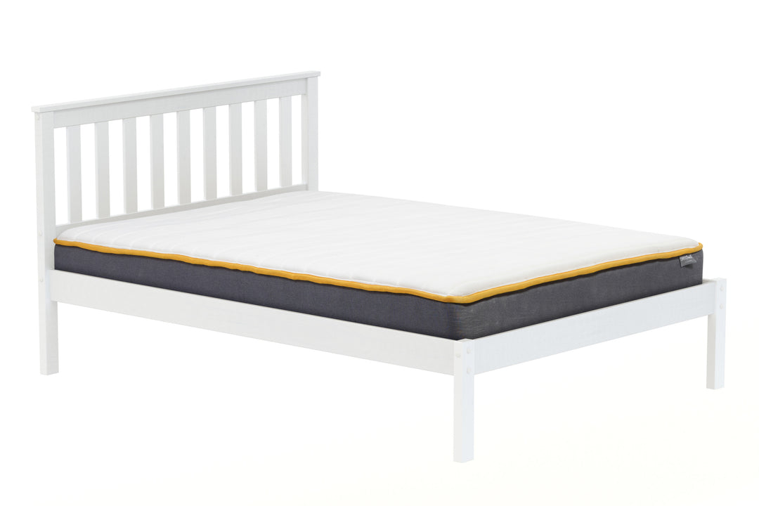 Denver Shaker Style Bed with Solid Pine Frame and Slatted Base for Firm Support