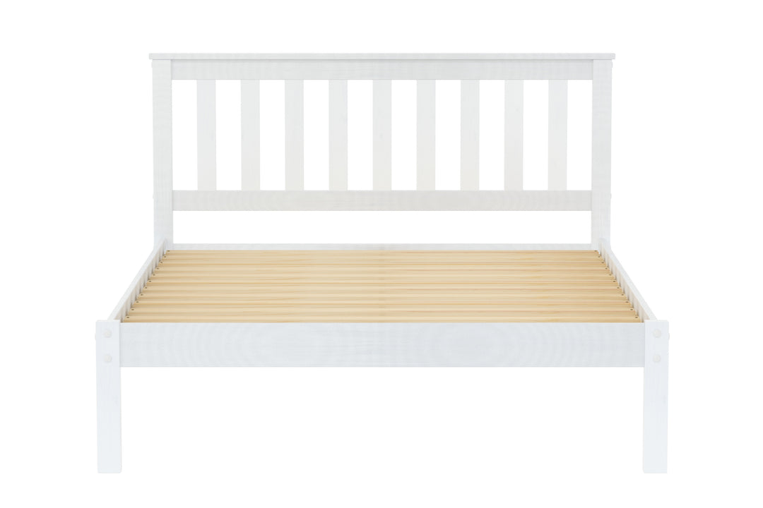 Denver Shaker Style Bed with Solid Pine Frame and Slatted Base for Firm Support