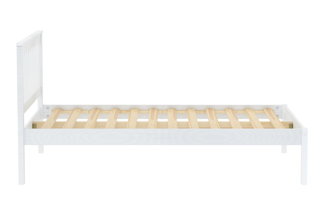 Denver Shaker Style Bed with Solid Pine Frame and Slatted Base for Firm Support