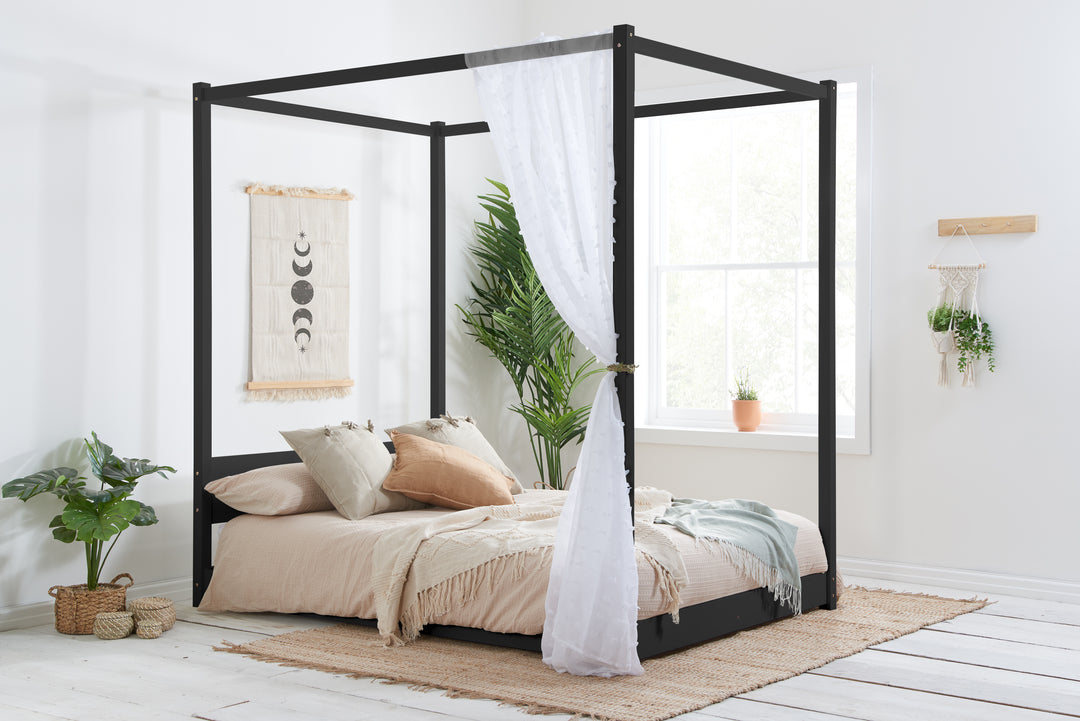Darwin Modern Four Poster Bed with Timeless Style and Opulent Design