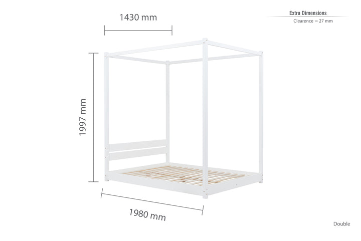 Darwin Modern Four Poster Bed with Timeless Style and Opulent Design