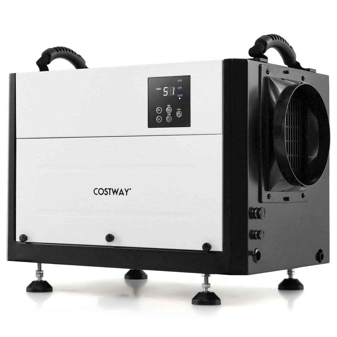 50/70L/Day Crawl Space Dehumidifier with 3 Modes and 24H Timer for Efficient Moisture Control