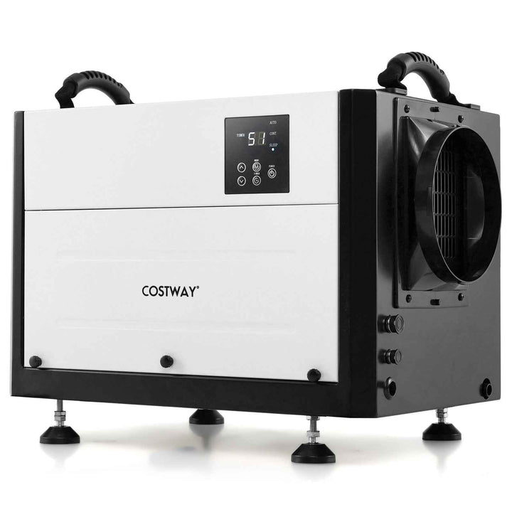50/70L/Day Crawl Space Dehumidifier with 3 Modes and 24H Timer for Efficient Moisture Control