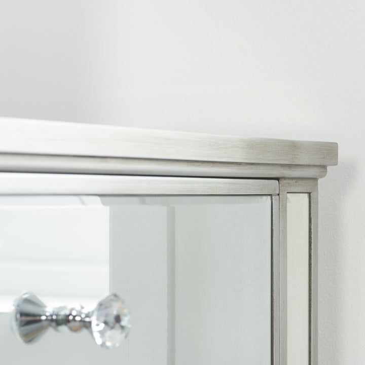 Elysee Wide 6 Drawer Chest with Mirrored Finish for Bedrooms