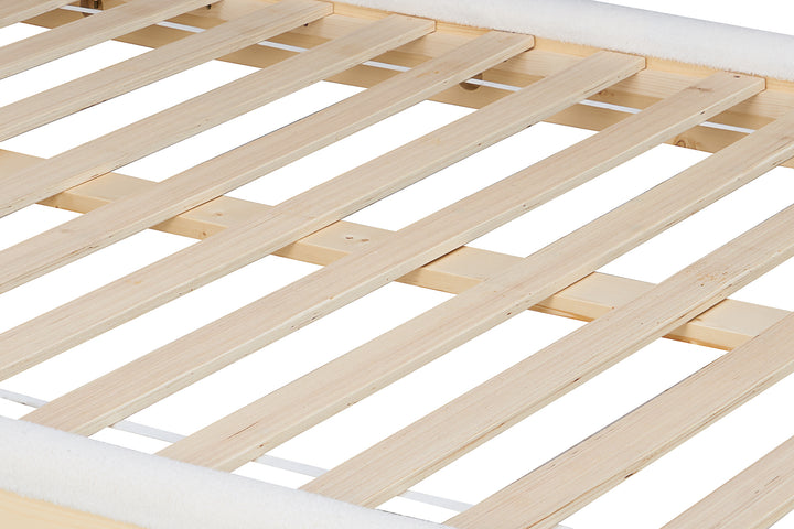 Emmi Scandinavian Bed with Minimalist Design and Natural Wood Accents