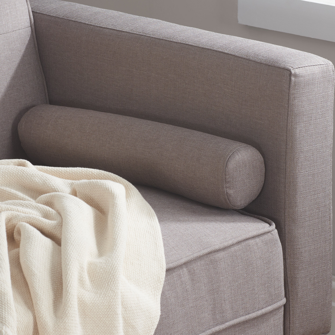 Ethan Large Sofa Bed Grey Fabric Stylish Guest Seating