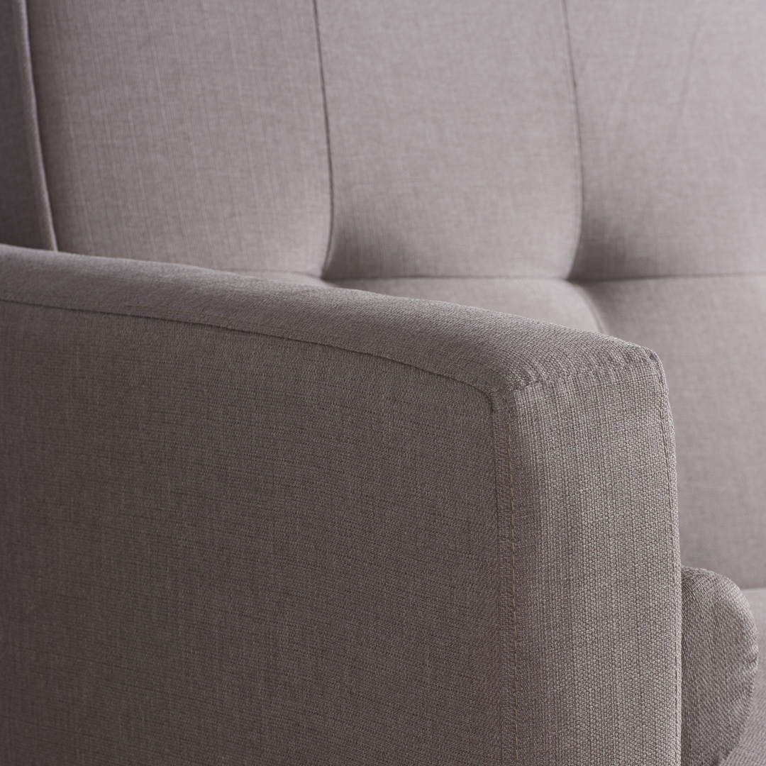Ethan Large Sofa Bed Grey Fabric Stylish Guest Seating