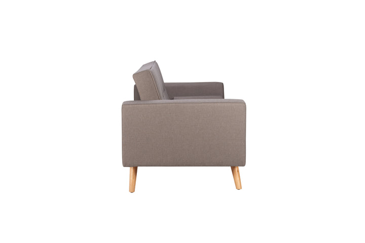 Ethan Large Sofa Bed Grey Fabric Stylish Guest Seating