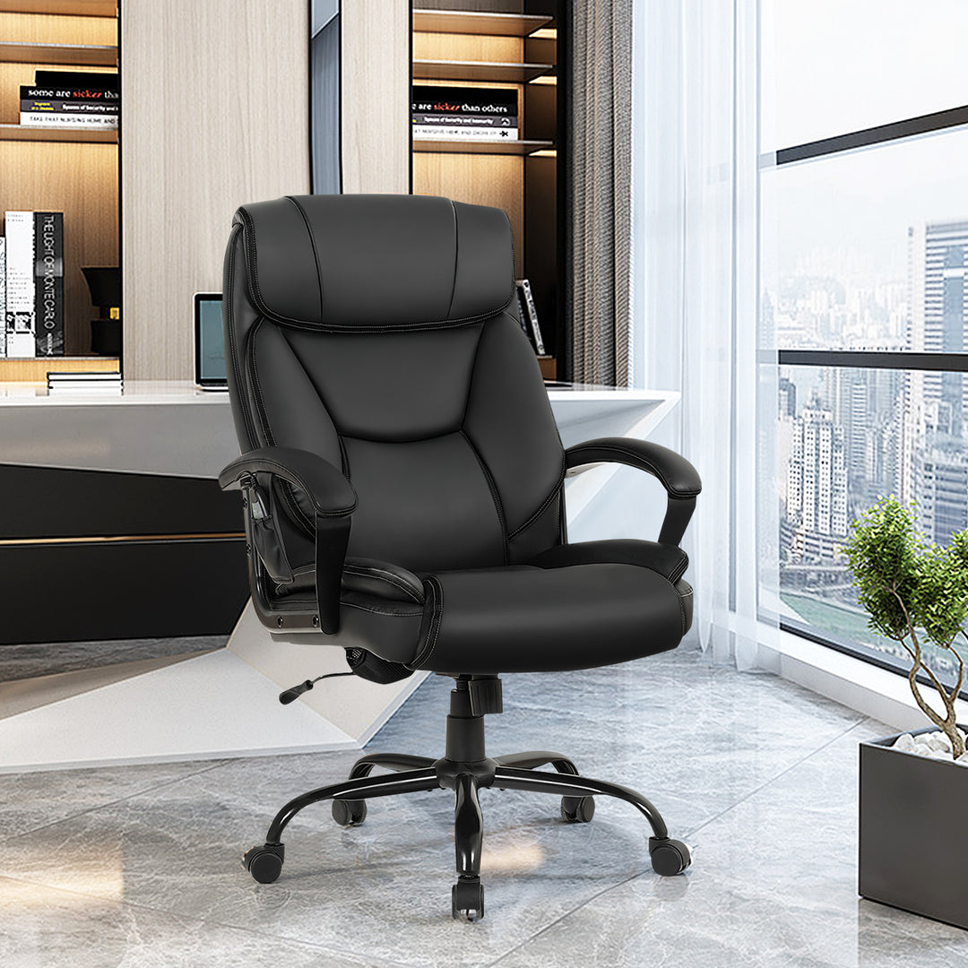 Executive Chair with 6 Point Massage and Adjustable High Back - TidySpaces