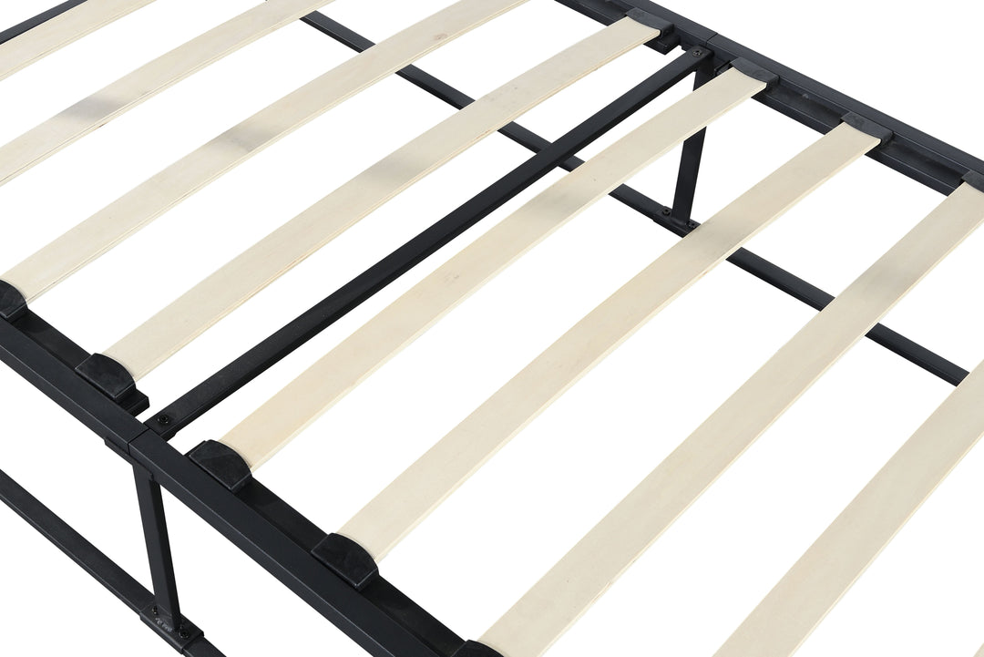 Contemporary Steel Metal 4 Poster Bed with Sturdy Frame for Modern Bedrooms