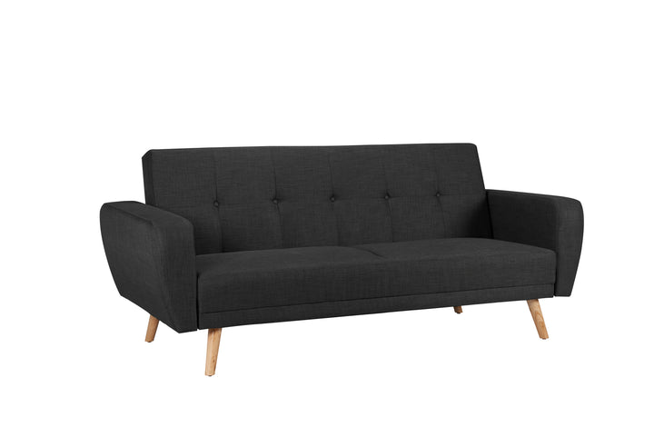 Farrow Large Sofa Bed Grey Fabric Stylish Convertible Couch
