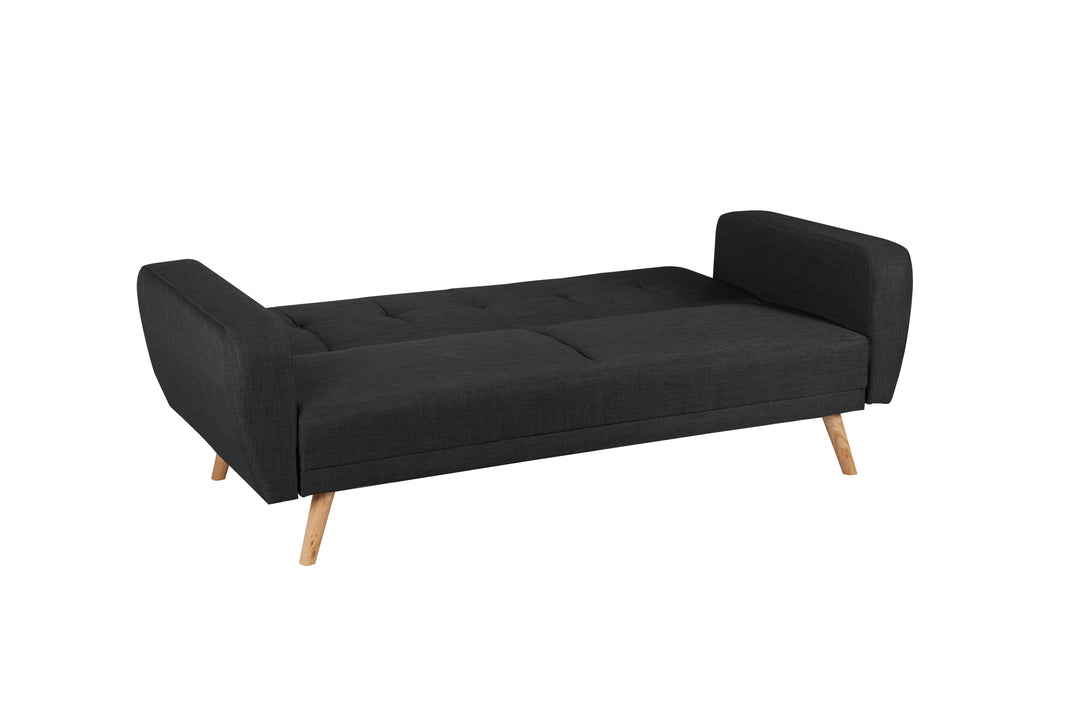 Farrow Large Sofa Bed Grey Fabric Stylish Convertible Couch