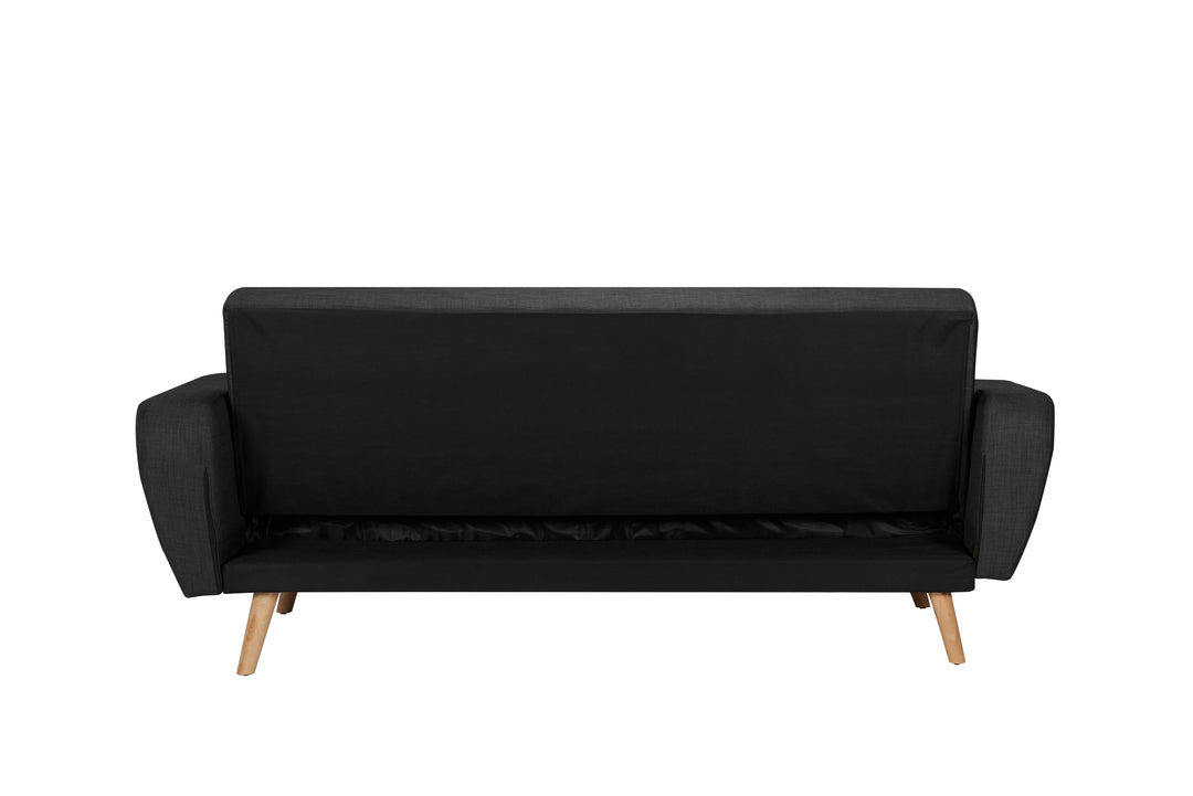 Farrow Large Sofa Bed Grey Fabric Stylish Convertible Couch