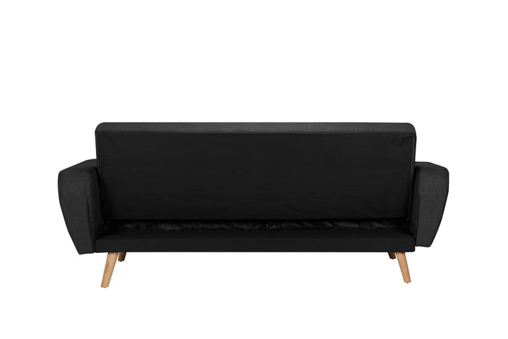 Farrow Large Sofa Bed Grey Fabric Stylish Convertible Couch