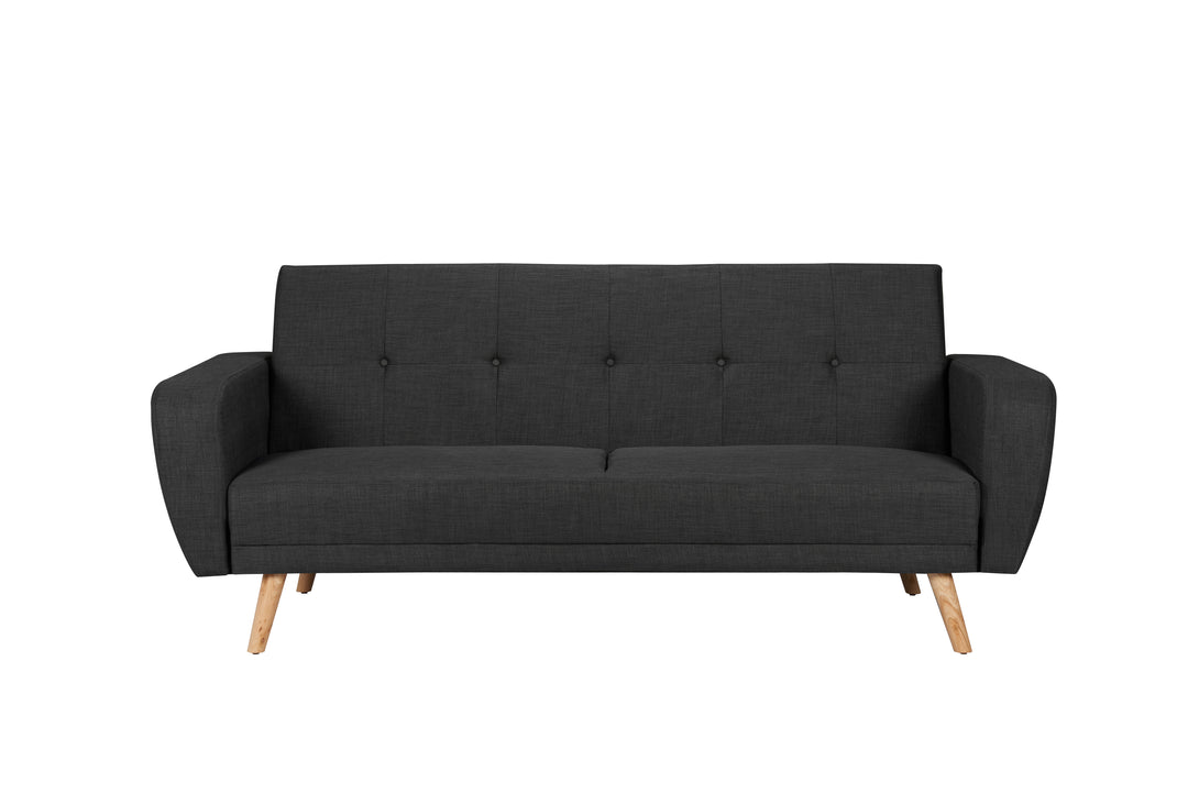 Farrow Large Sofa Bed Grey Fabric Stylish Convertible Couch