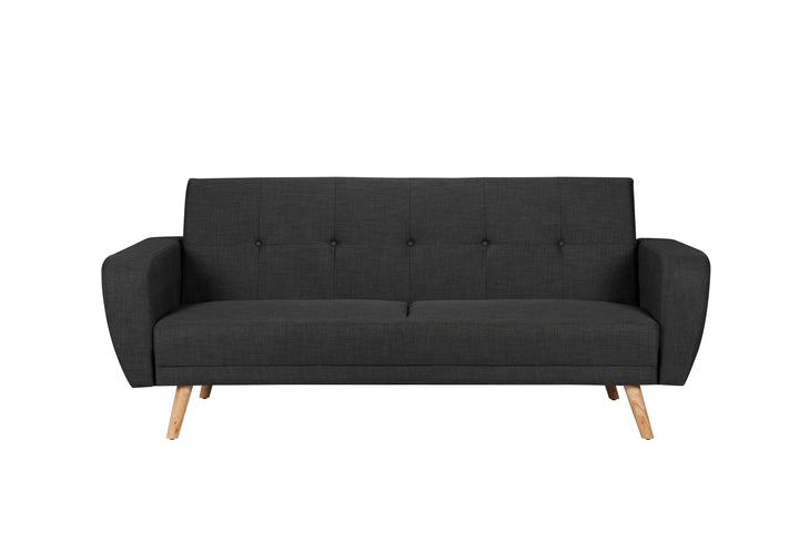 Farrow Large Sofa Bed Grey Fabric Stylish Convertible Couch