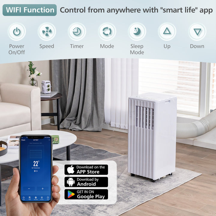 3 in 1 9000 BTU Portable Air Conditioner with App Control