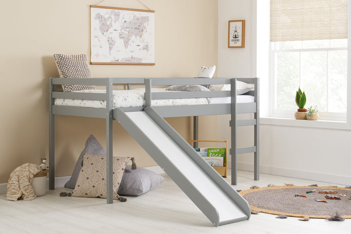 Frankie Midi Sleeper Bed with Fun Slide for Kids Bedroom