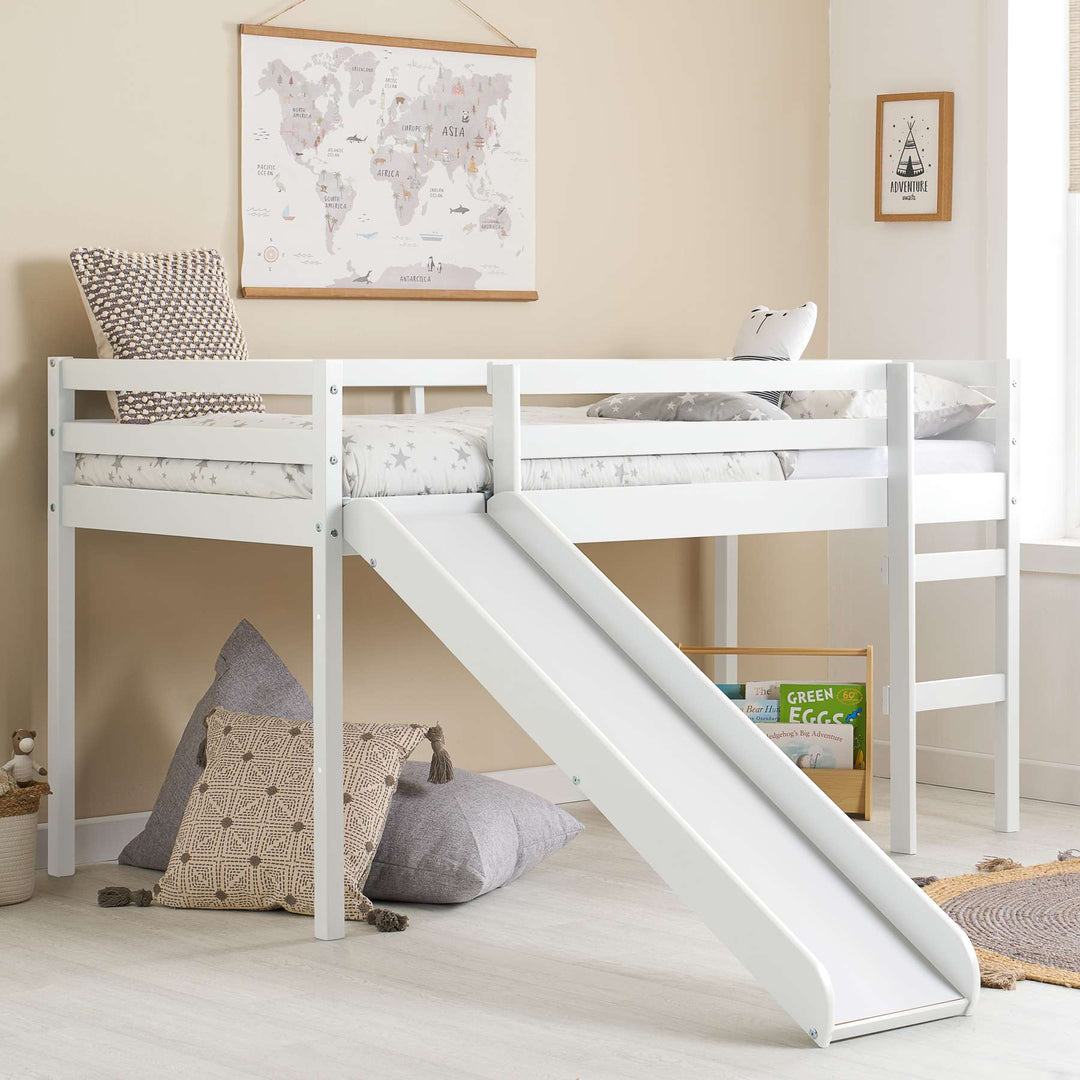 Frankie Midi Sleeper Bed with Fun Slide for Kids Bedroom