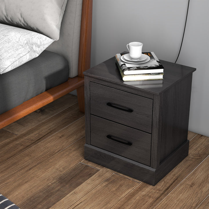 2 Drawer Nightstand with Storage Drawers - TidySpaces