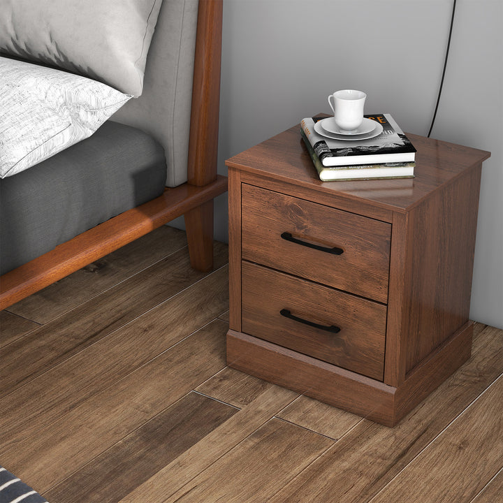 2 Drawer Nightstand with Storage Drawers - TidySpaces