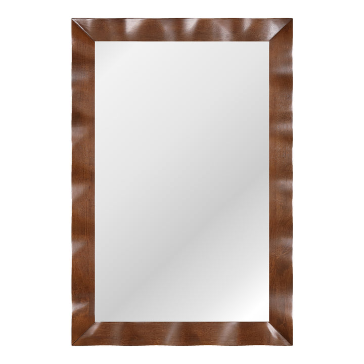 Farmhouse Wall Mirror Rubber Wood Rustic Style Wall Mirror - TidySpaces