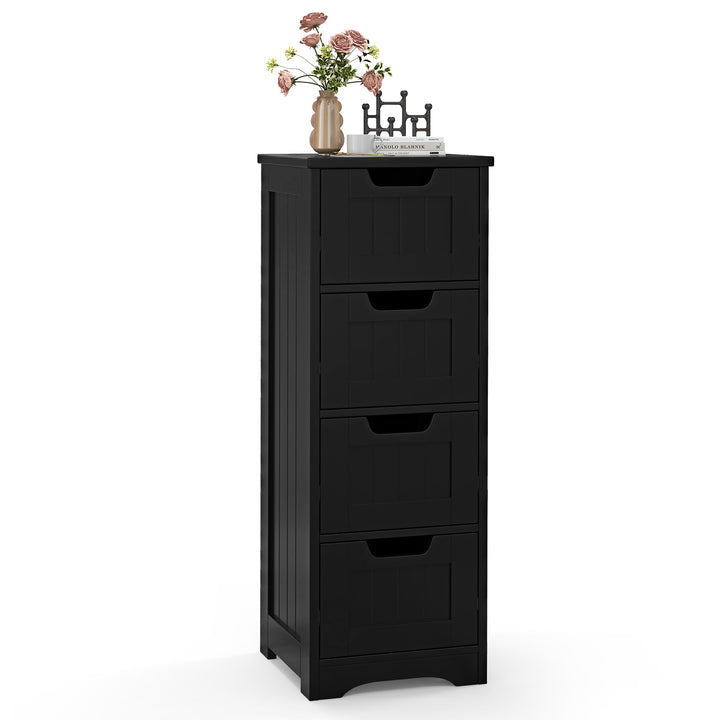 Floor Storage Cabinet Freestanding Bathroom Cabinet with 4 Drawers